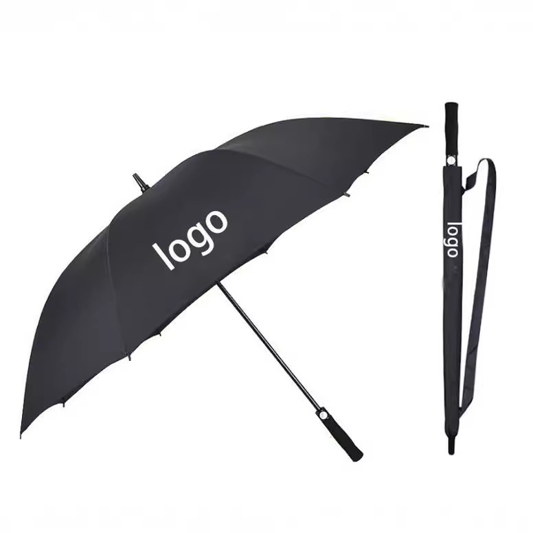 Promotional 8rib 30'' Custom Automatic Straight OEM Gift Advertising Outdoor Rain Premium Golf Umbrella with Logo Printing