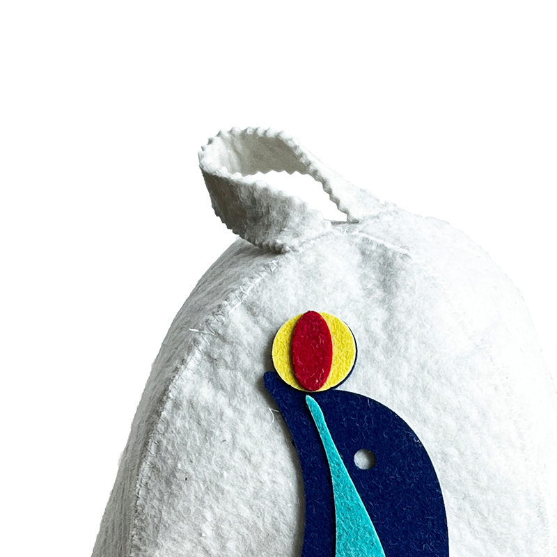 100% Wool Felt Unisex Sauna Hat – Ideal for Bathing, Steaming, and Finnish Sauna Sessions.