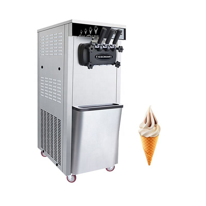 Factory Sales Best Price Ice Cream Machine Commercial Soft Ice Cream Maker 2+1 Flavors Ice Cream Machine