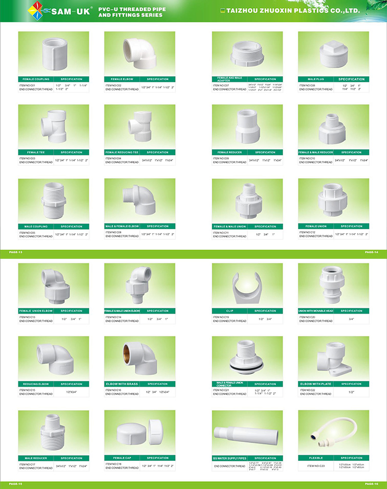 Manufacturing Company PVC Male Thrreaded Plug