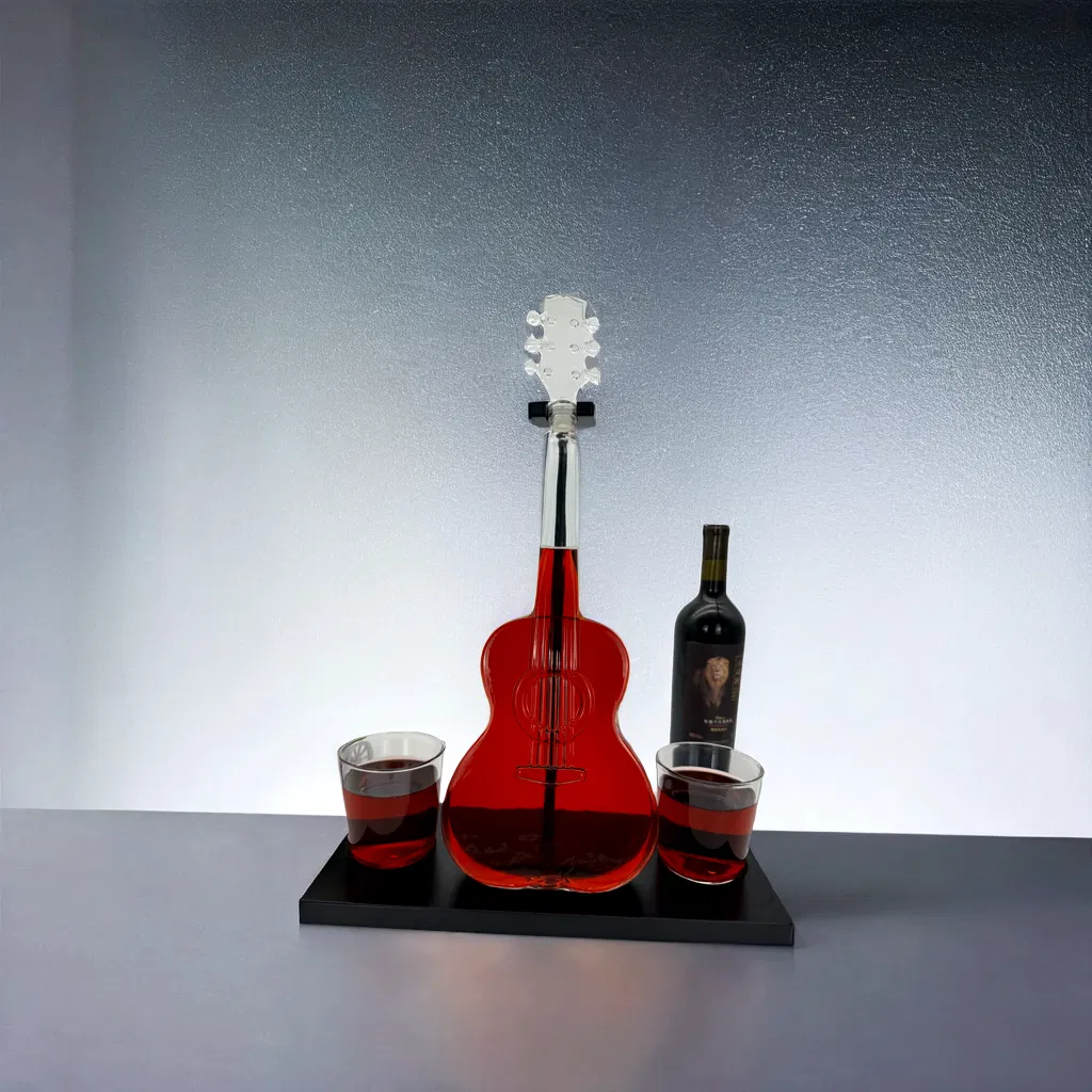 Elegant Glass Wine Decanter with Stopper and Pourer
