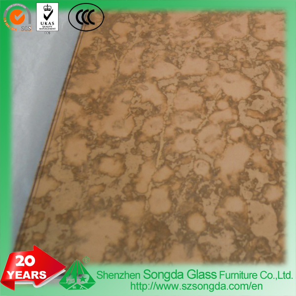 6mm Pattern Decorative Antique Mirror for Building Decoration