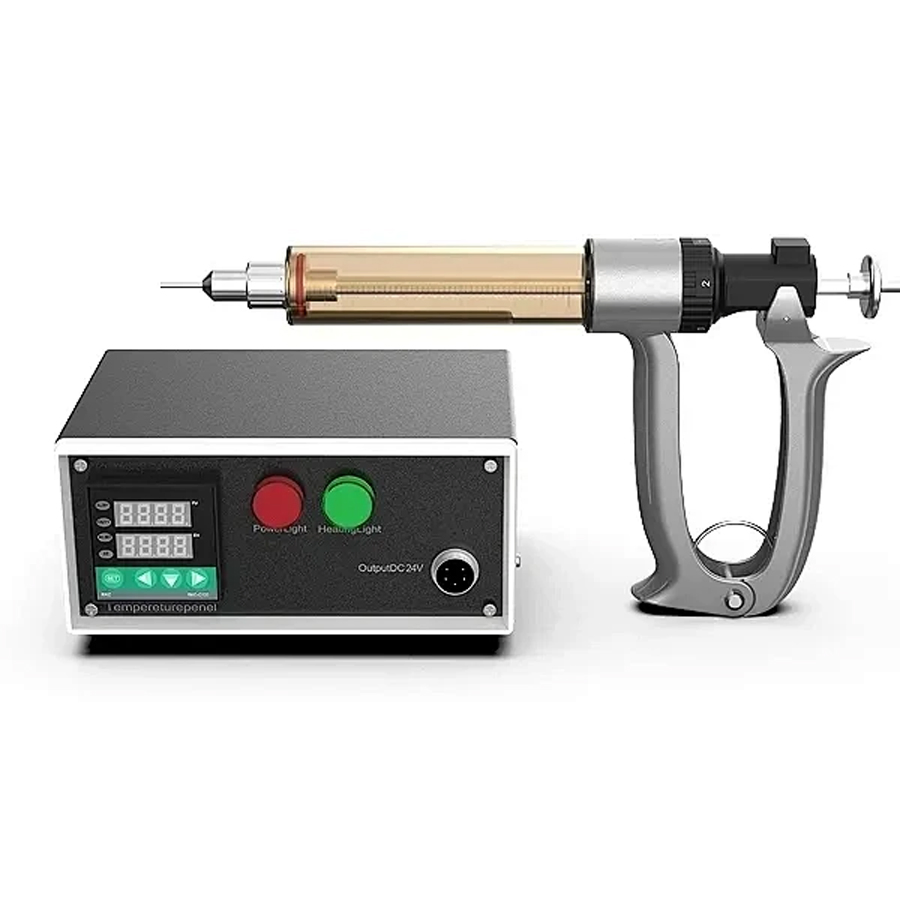 Adjustable Manual Oil Injection Gun with Constant Temperature / Portable All-Glass Oil Tank with Precision Heating Control