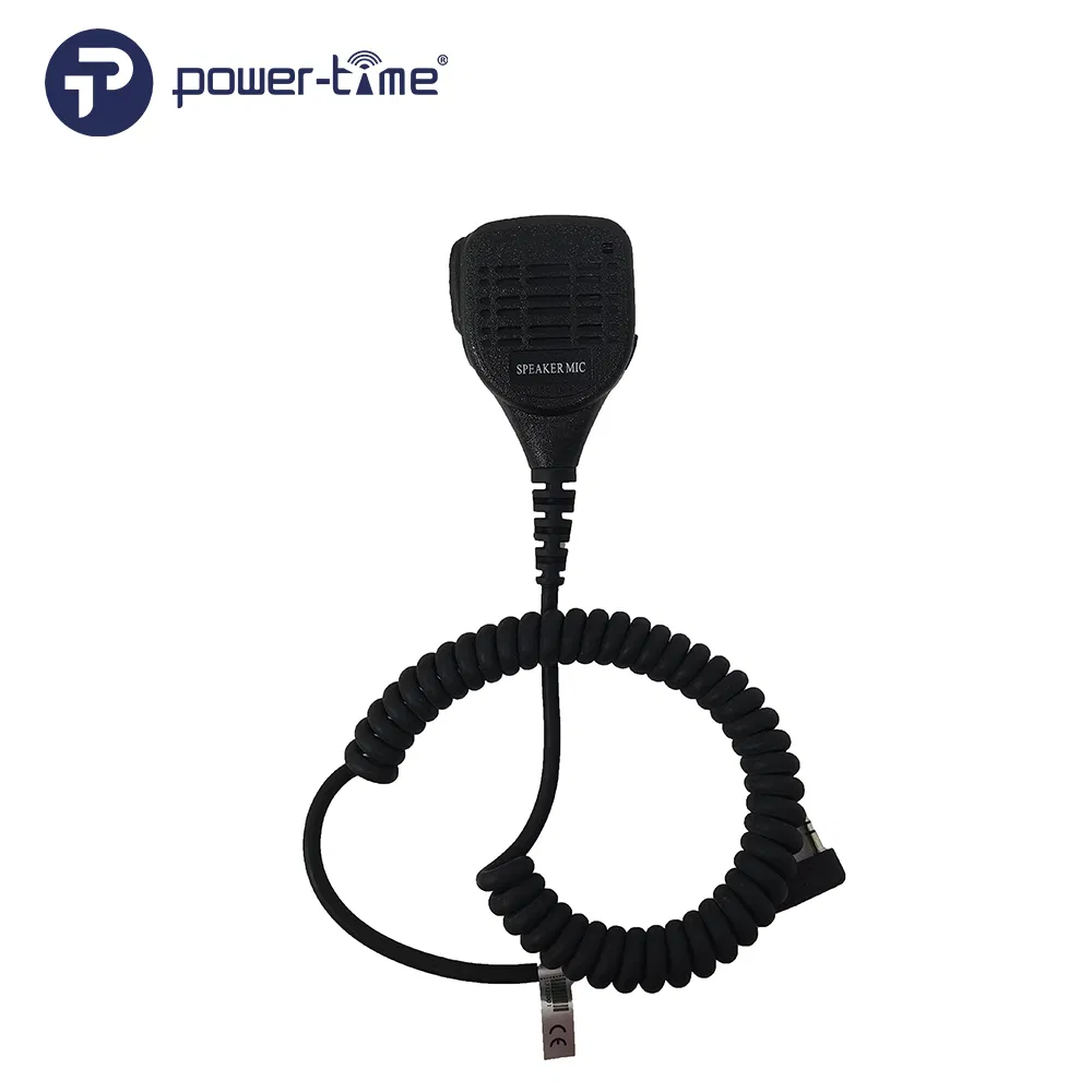 Rugged Design Portable Remote Speaker Microphone IP55 Rated for Walkie-Talkie