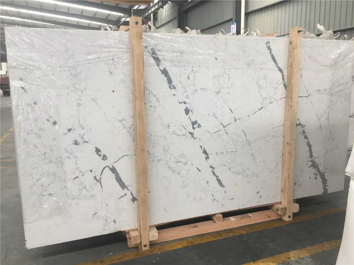 Calacatta White Quartz Stone Building Material Modern Furniture