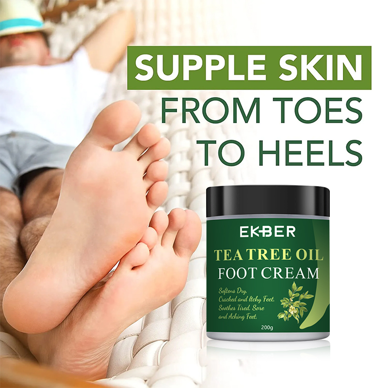 Customize Logo Moisturizing Repairing Cracked Heels Tea Tree Oil Foot Cream