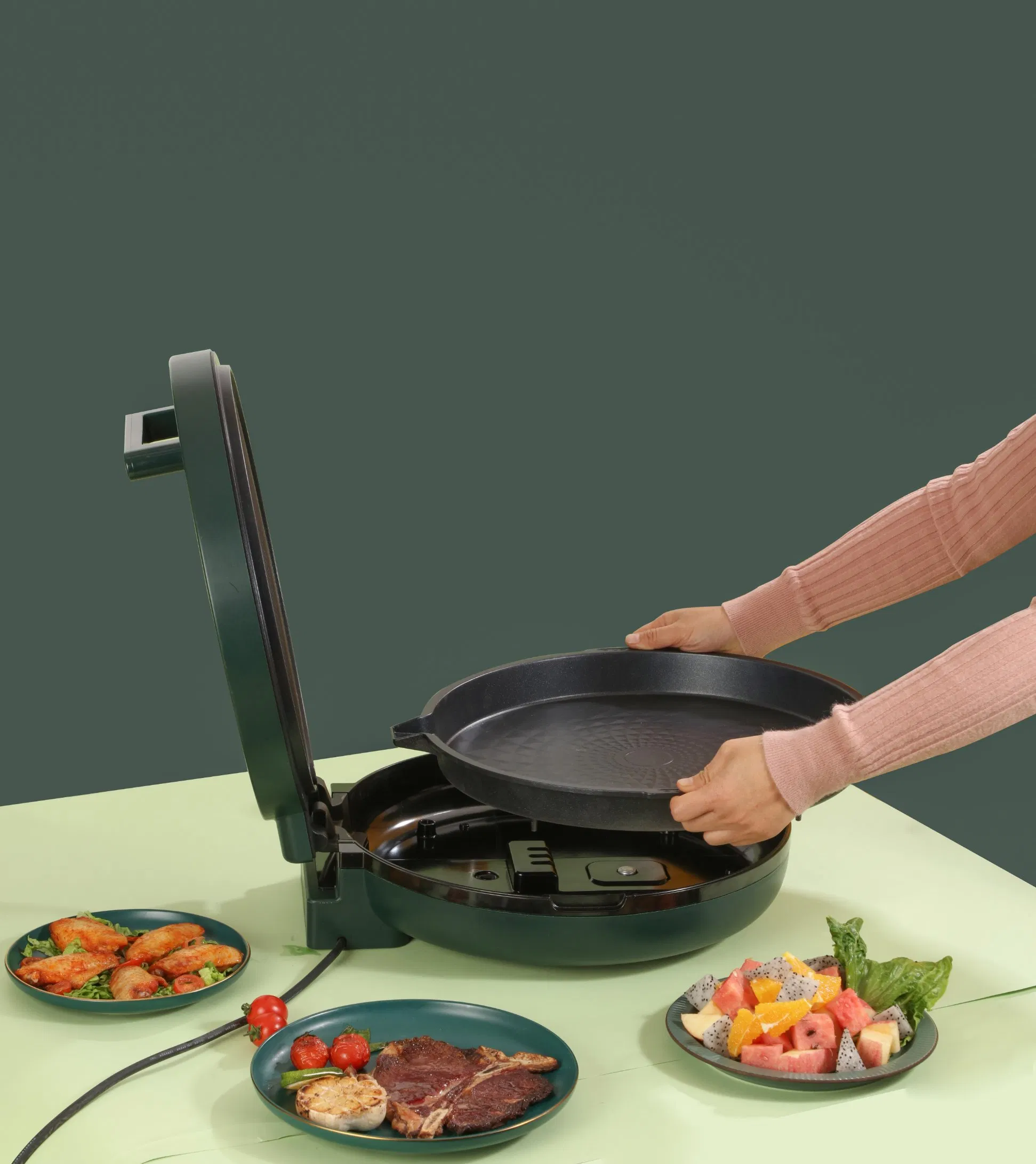 Household Durable Small Double-Sided Heating Thermostatic Electric Baking Pan