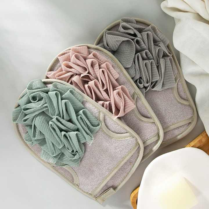 Sponges Bath Towel Glove Exfoliating Glove Mitt for Body