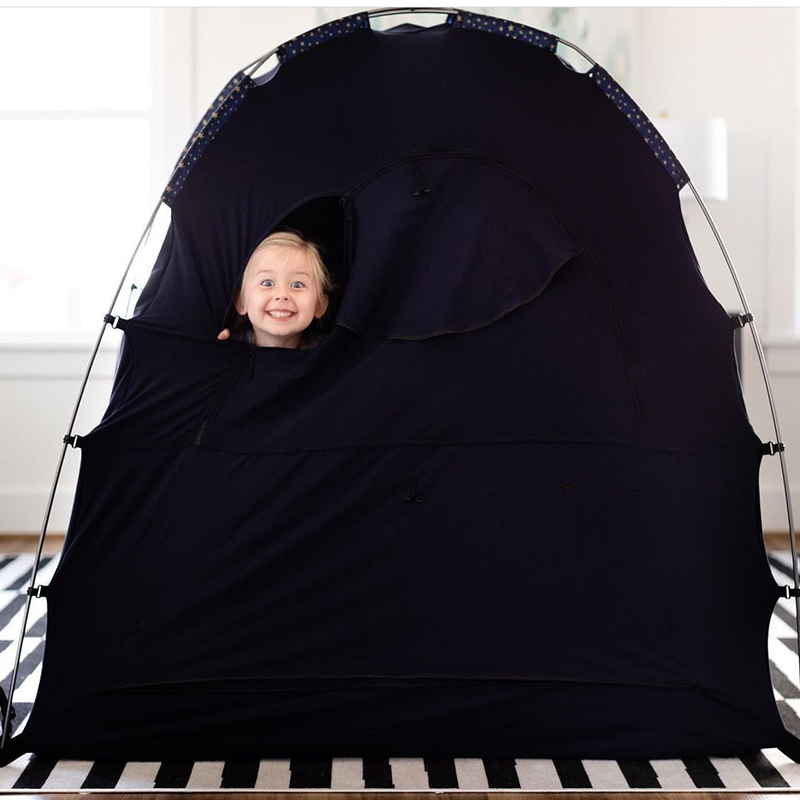 Foldable Portable Mosquito Net Blackout Canopy Crib Cover Crib Tent for Baby Bed