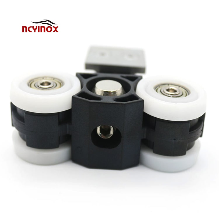 Sliding Door Hanger Roller Hanging Wheels Door Roller Wheel for Tempered Glass