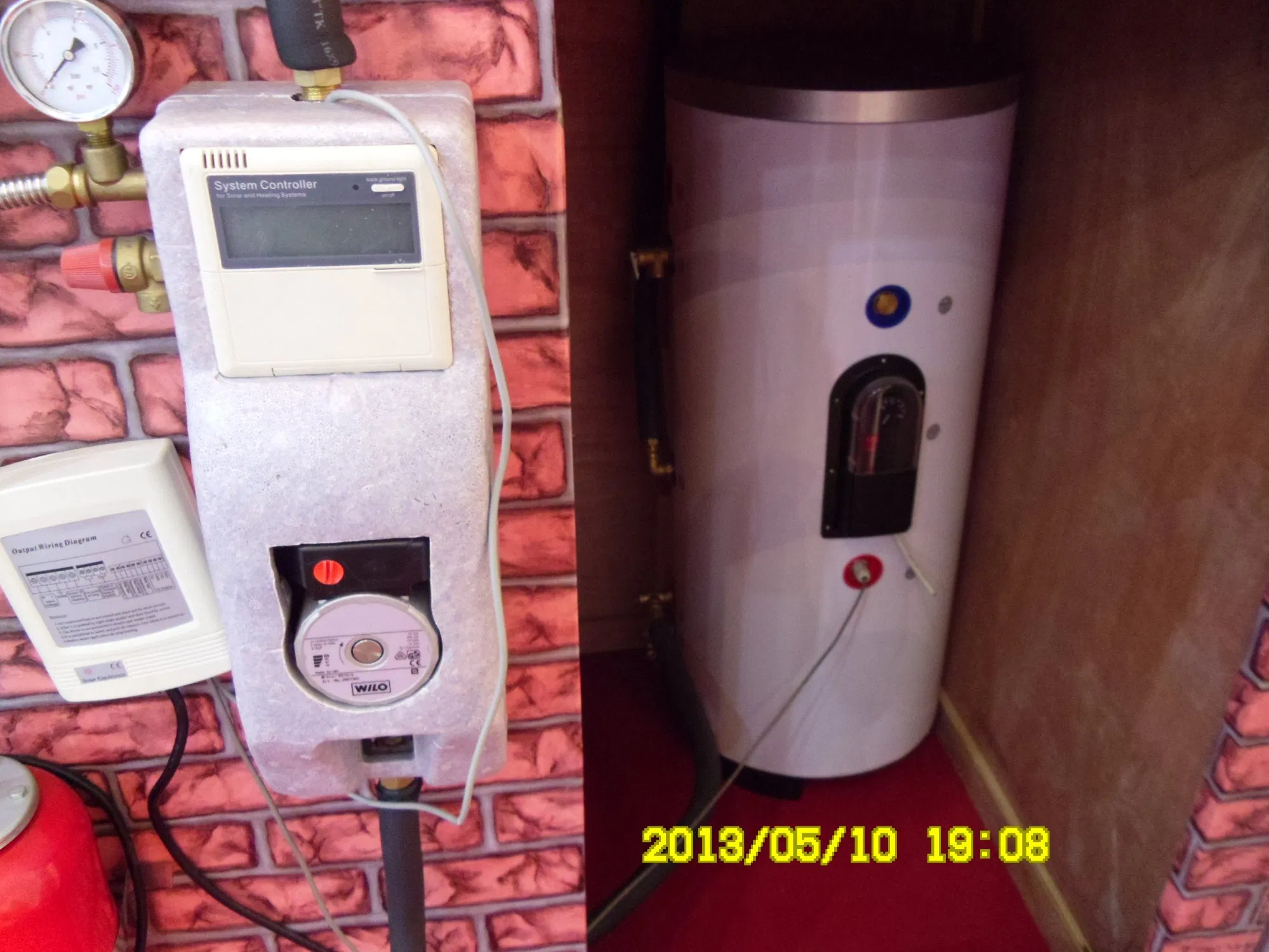 One Coil Split High Pressurized Vacuum Tube Heating Solar Water Heater