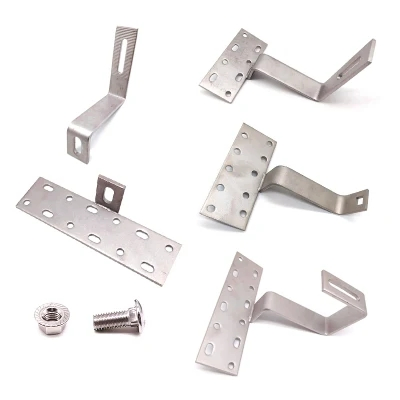 SS304 Ss430 Aluminum Solar Panel Mounting Bracket System Adjustable PV Roof Hook
