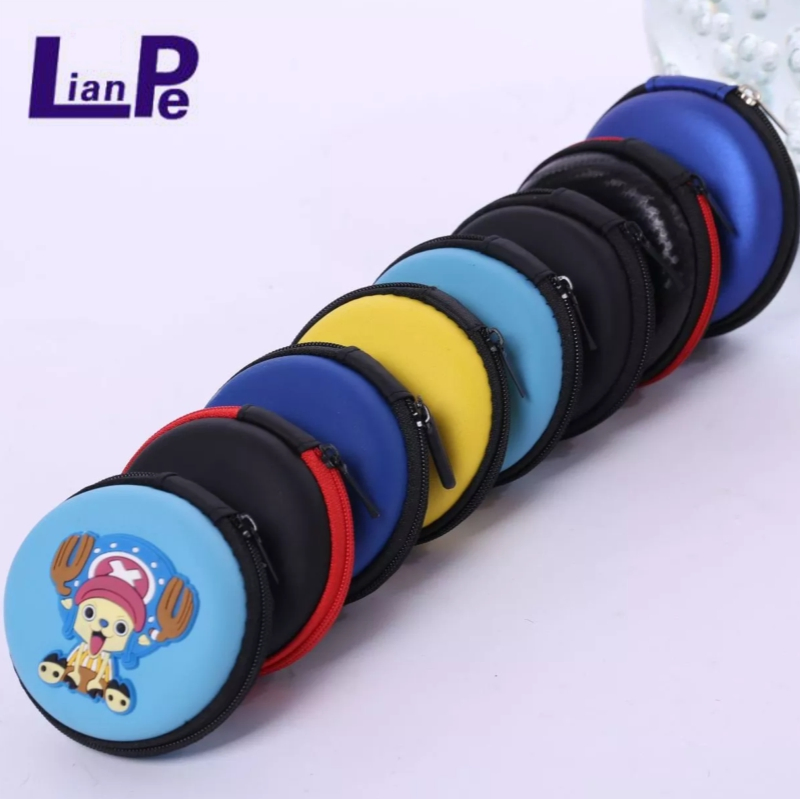 Круглый жесткий чехол EVA для наушников