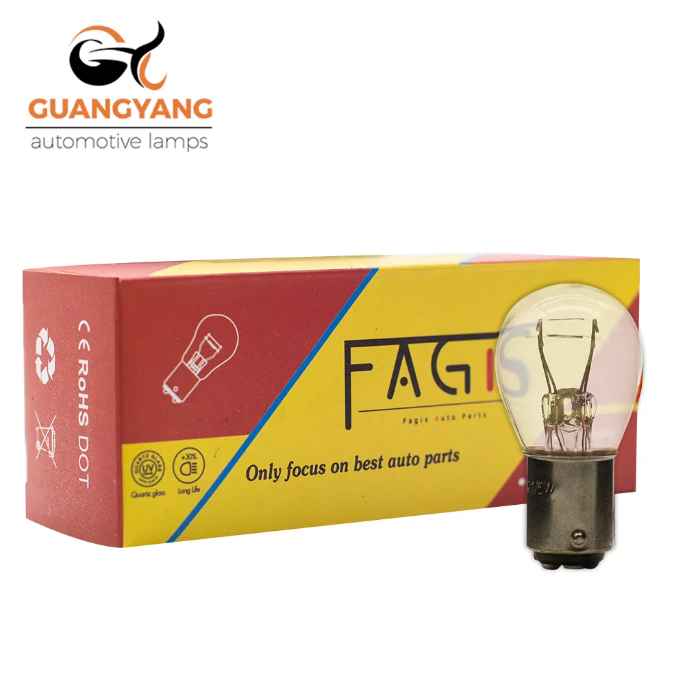 Лампа автомобильная галогенная S25 Ba15D 12V 21/5W