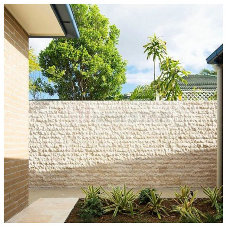 Natural Stone Split Honed Surface Cream Bello White Limestone Floor and Wall Tiles