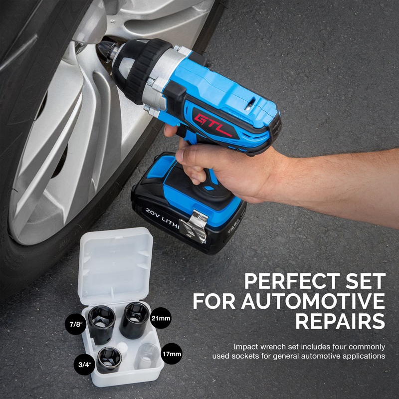 Беспроводной гайковерт GTL CDW007, 18В, 380 Н·м