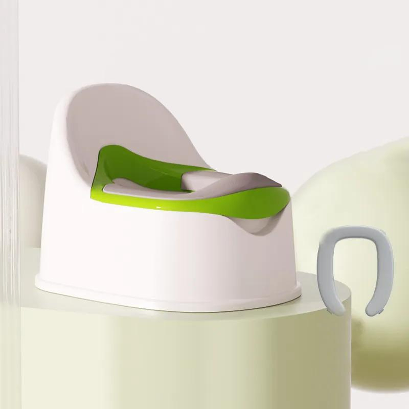 Plastic Safety Potty Training Toilet Anti Slip Baby Potty with Cushion