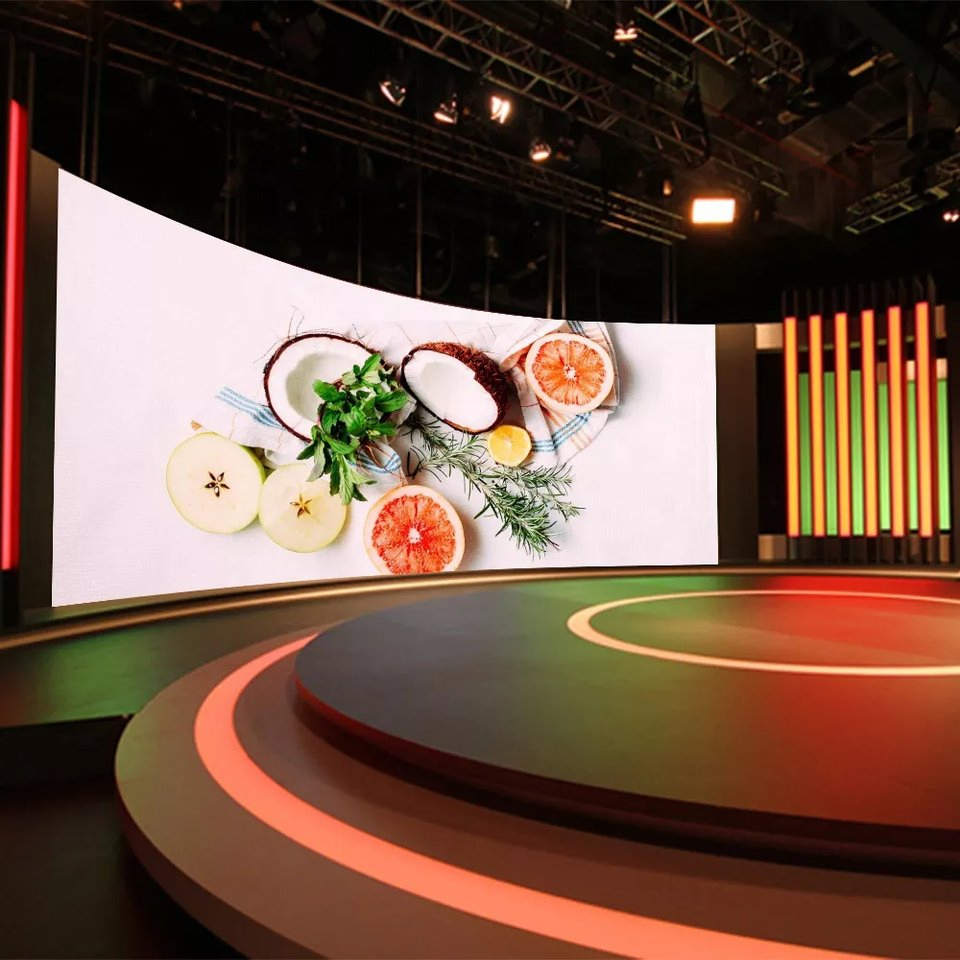 8K High Quality Immersive Xr Vr Virtual Studio 3 Sides LED Display