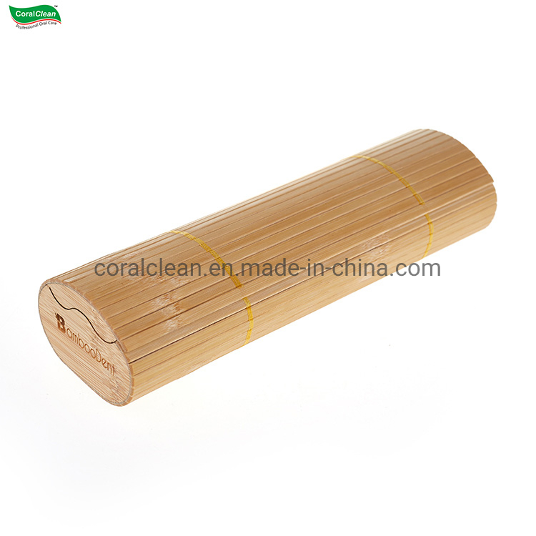 Natural Eco Friendly Travel Bamboo Tube Stand Cover Bamboo Toothbrush Cover Case