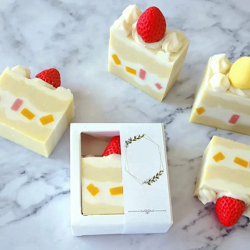 Custom Natural Essential Oil Whitening Scented Cold Pressed Soap