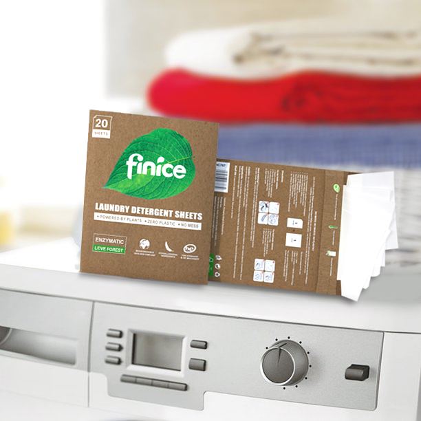 Fnc770 Wholesale Small Size Easy Portable Washing Clothes Sheet Eco Friendly Biodegradable Laundry Detergent Sheet