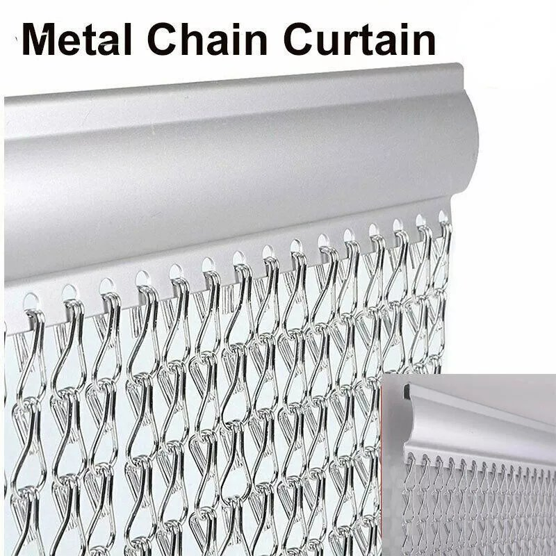Best Quality Anti Mosquito Chain Link Door Curtain Double Hooks Chain Fly Screen with Cheap Price