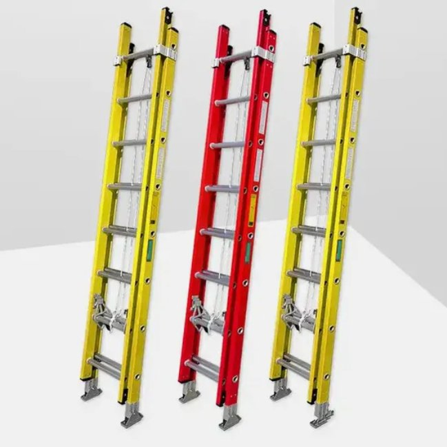 Jtel High Quality Strong Fiberglass Extension Ladders