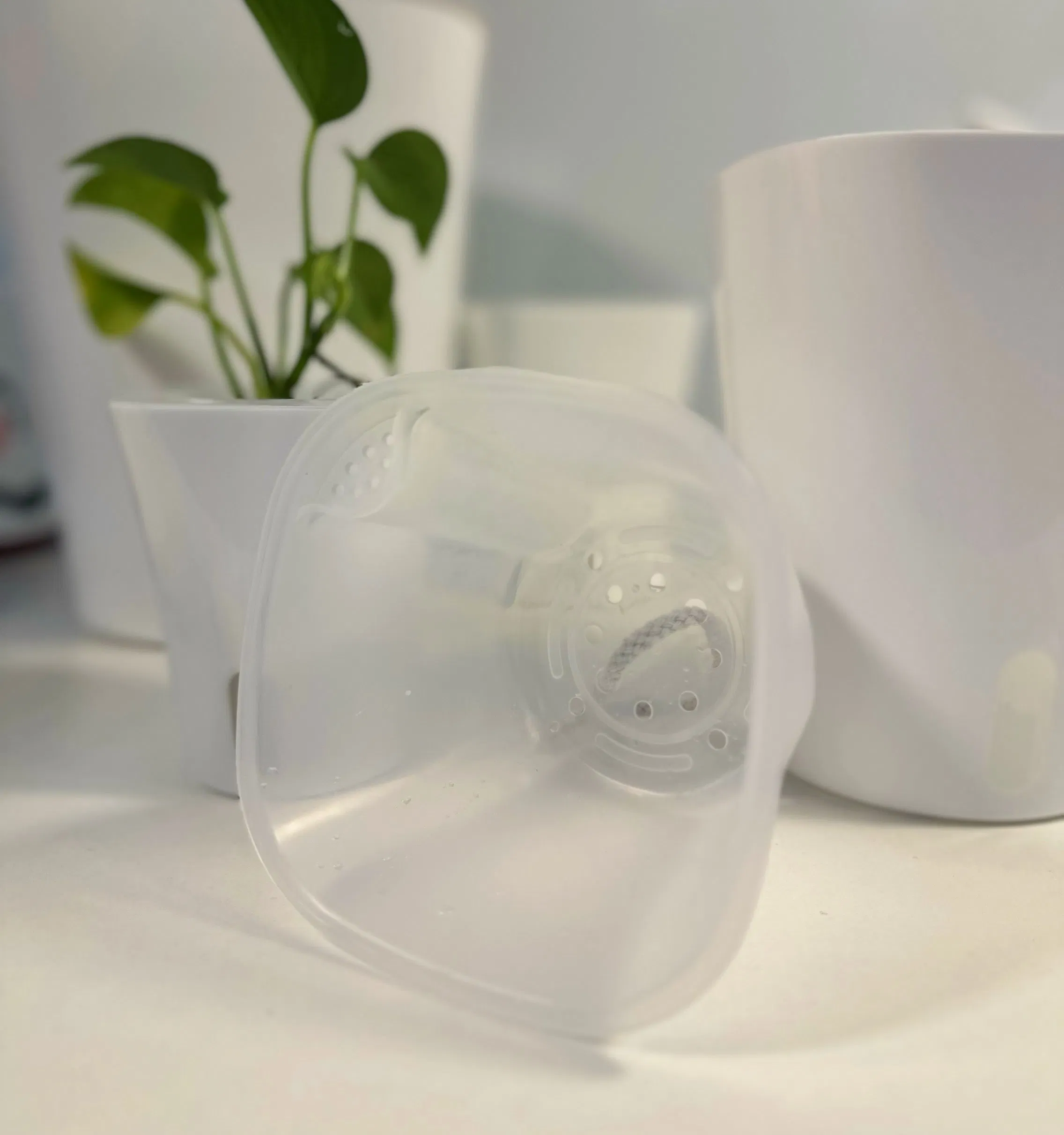 Кашпо с автополивом 5 см, пластиковое, зеленое