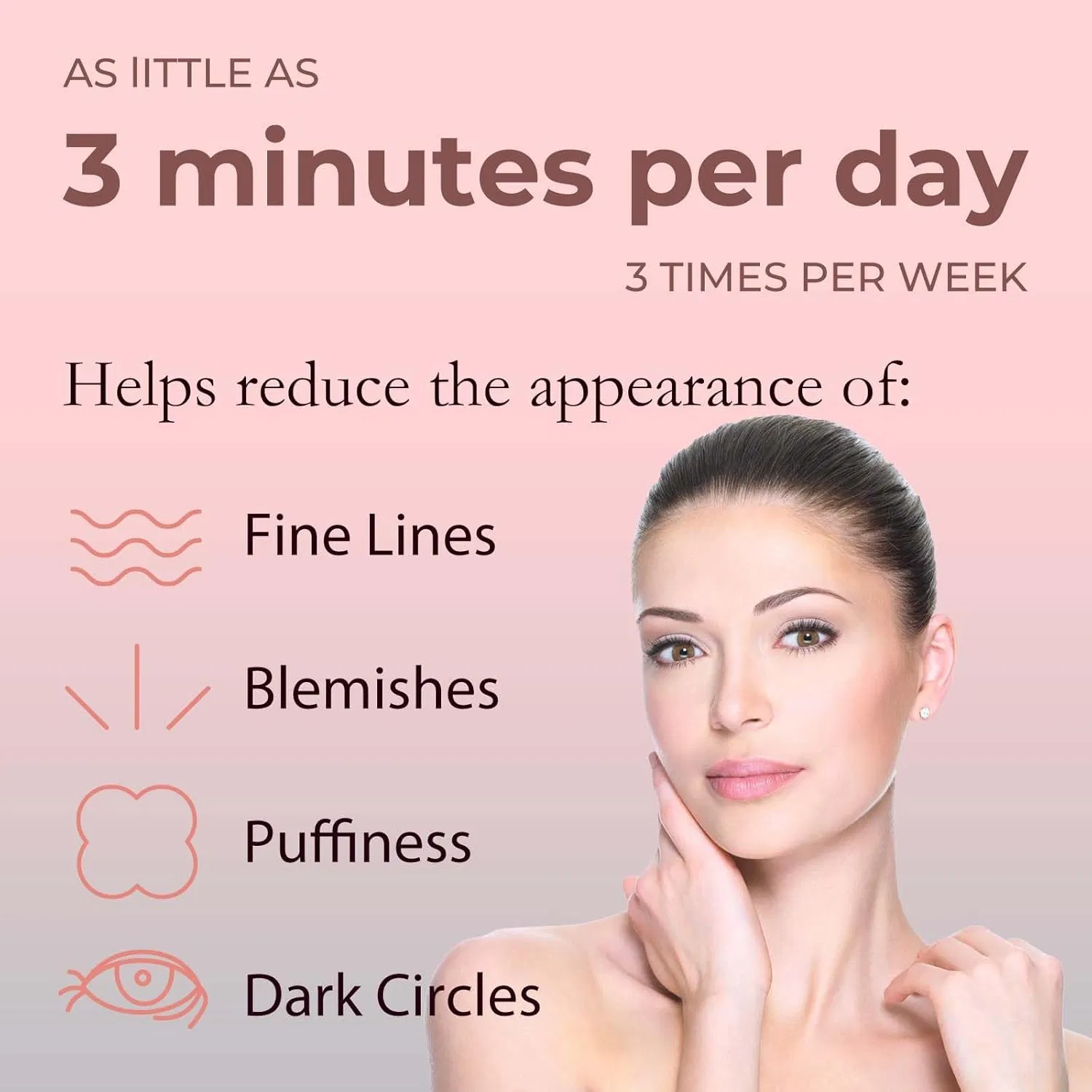 Red Light Therapy for Face and Neck - Microcurrent Facial Device for Anti-Aging