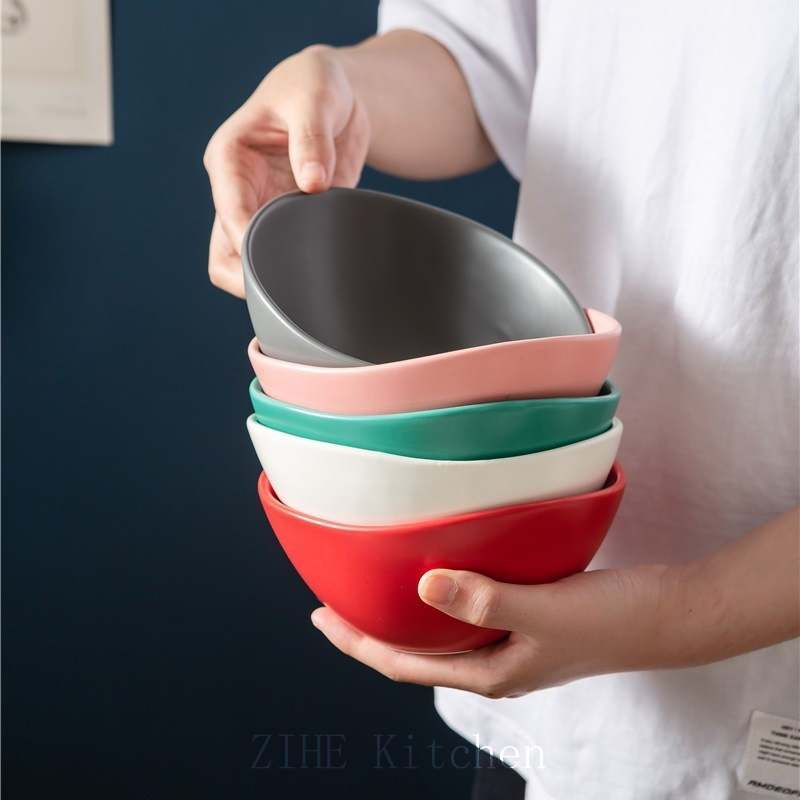 Creative Soup Rice Steak Pasta Ceramic Bowl and Dish Set