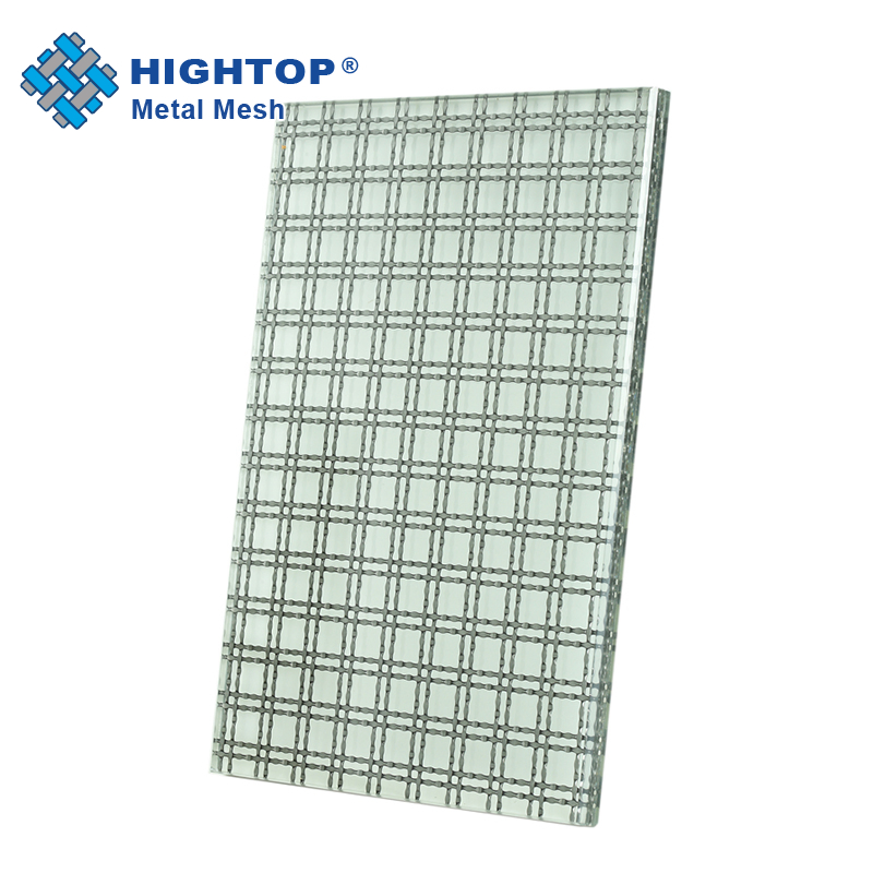 Safety Decorative Tempered Metal Mesh Laminated Glass for Security Door