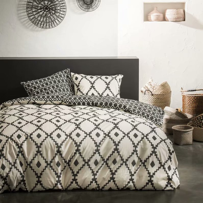 Wholesale 3PCS Microfiber Promote Discount Fantasy Designed German Geometric Double Queen King Size Duvet Cover