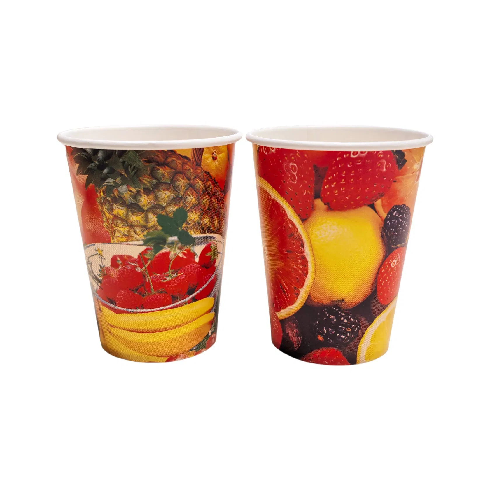 7 Oz Disposable Custom Printed Cold Drinking Paper Cup for Juice