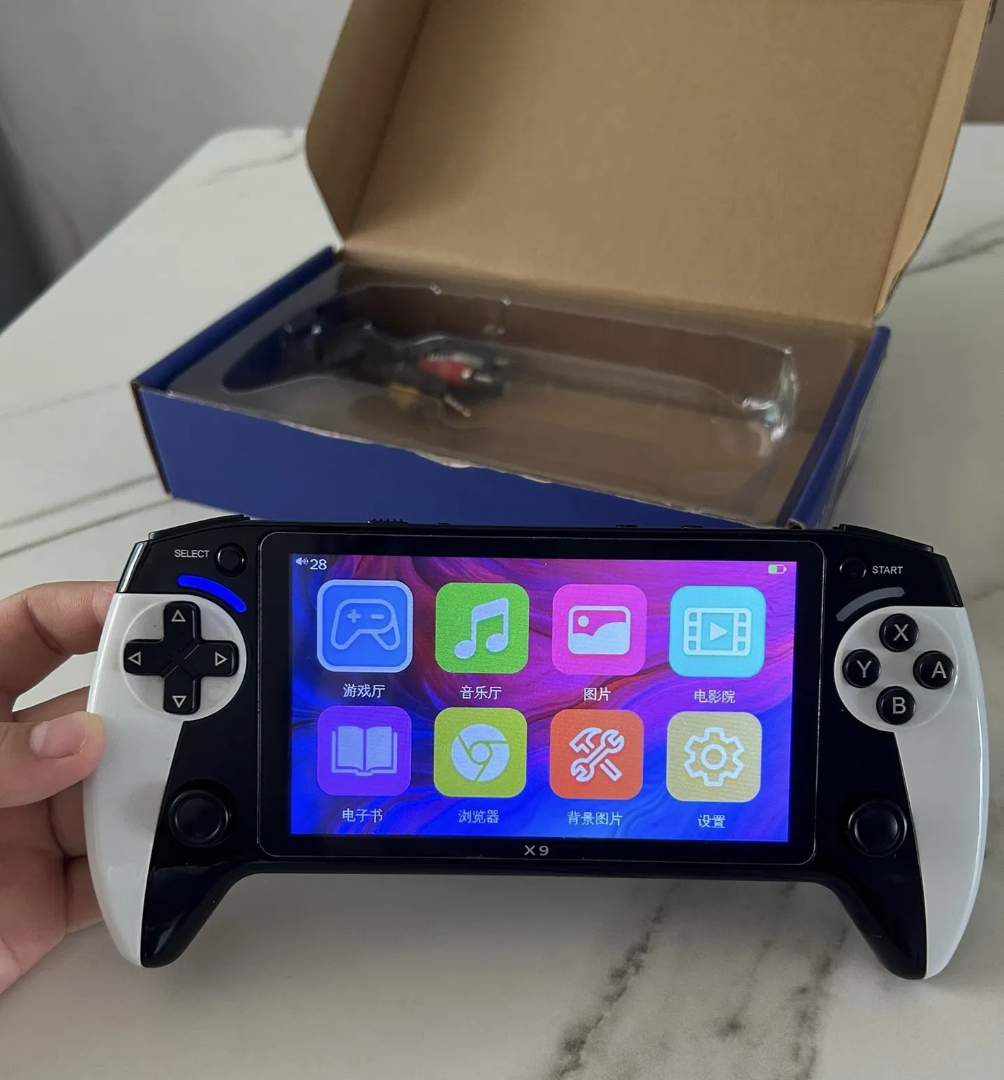 Портативная игровая консоль X9 с 3000 игр, 5.5" экран