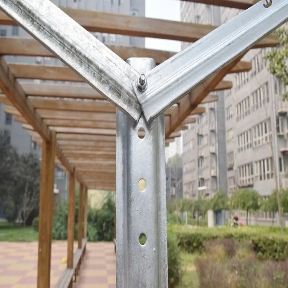 1460mm 1120 mm Galvanized Open Gable Trellis Grape Post