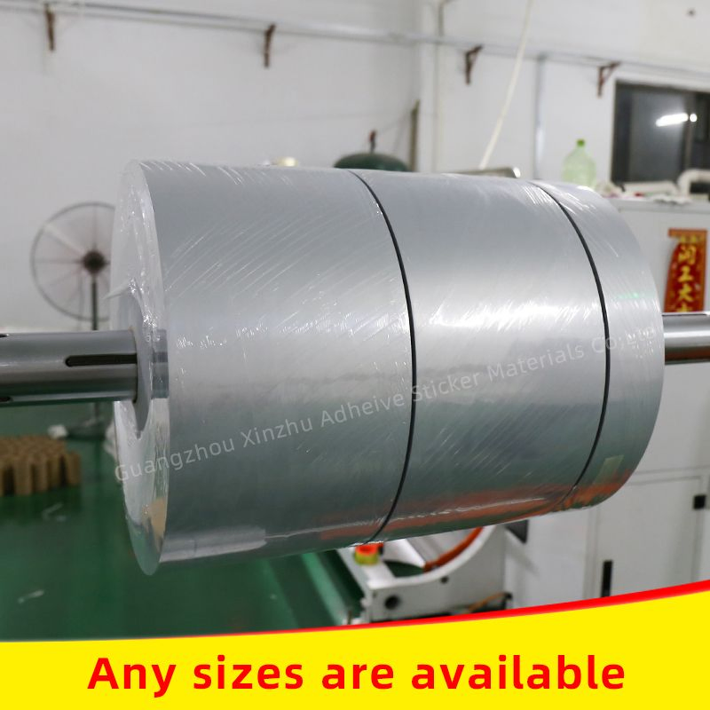 Laser&Inkjet Printing Matte Silver Pet Vinyl Sticker Tear Resistant Waterproof Label Material