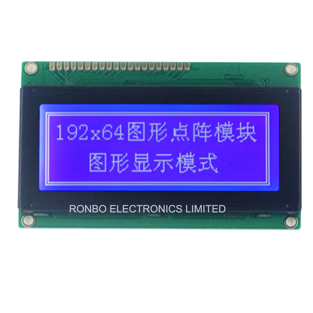 192X64 Graphic LCD Module, Driver IC Nt7107, Nt7108, COB Graphic LCM Panel