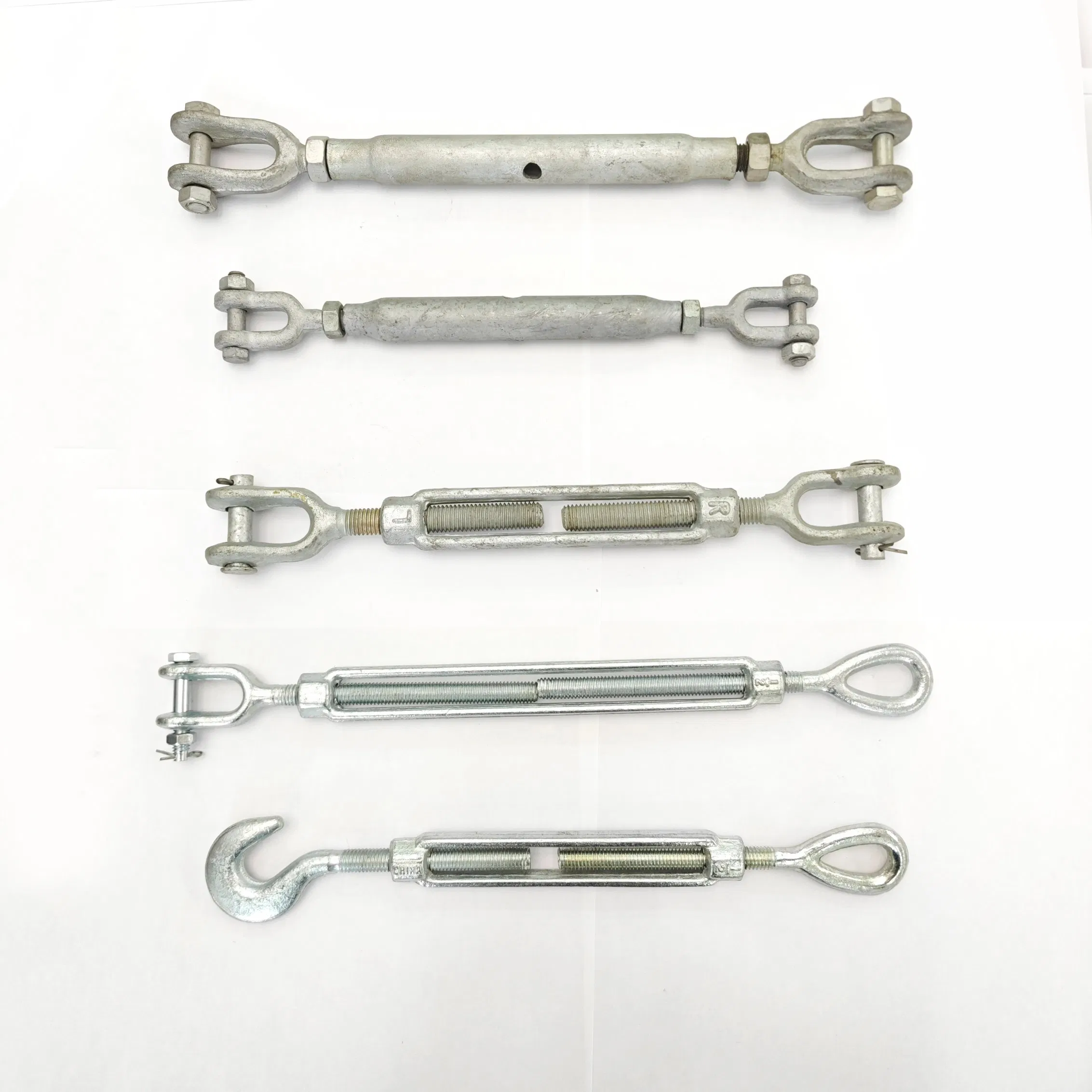 Rigging Hardware DIN1480 Turnbuckles Hook/ Eye, Hot DIP Galvanized or Zinc Plated