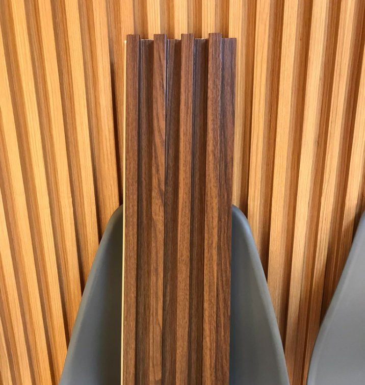 Waterproof WPC Wall Cladding PVC Film Wood Plastic Composite Panel