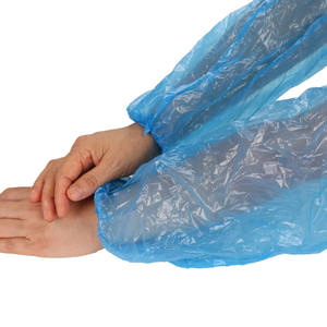Cover Arms Polyethylene Waterproof with Elasticated End Blue 16 Inches