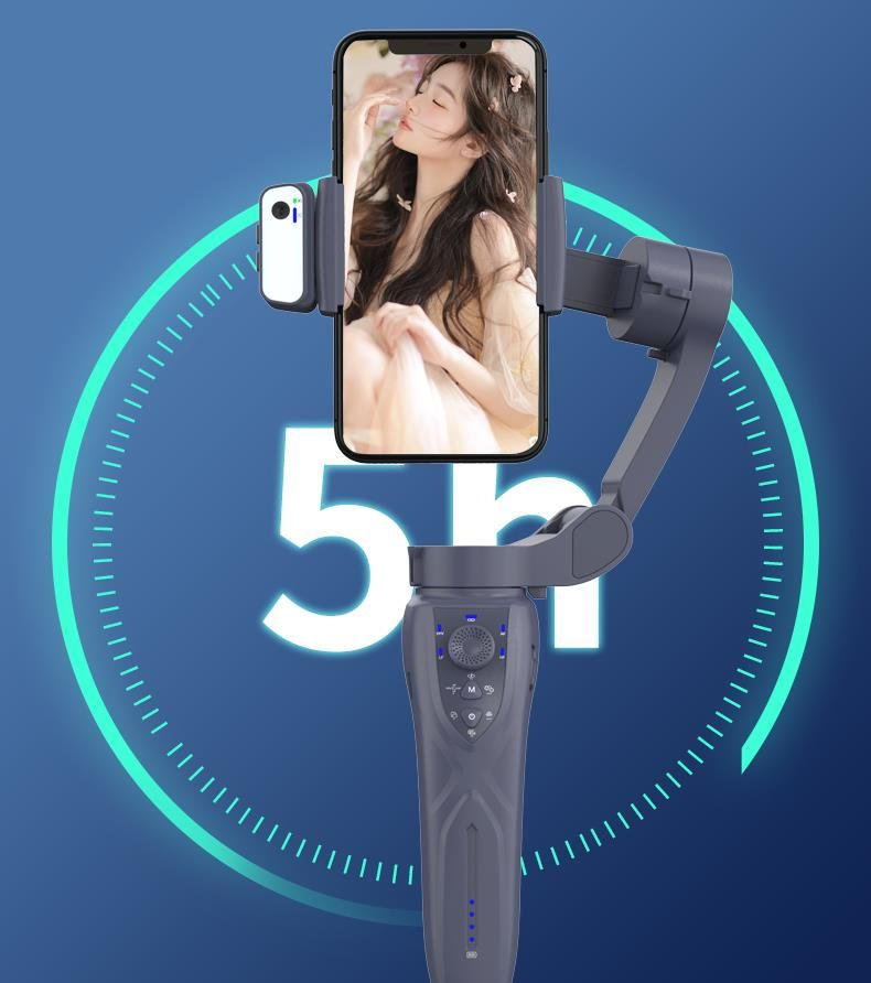 Стабилизатор Gimbal F12 со складным штативом и подсветкой