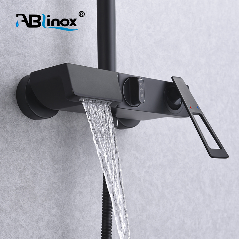 Душевая система с верхним душем ABLinox, квадратная