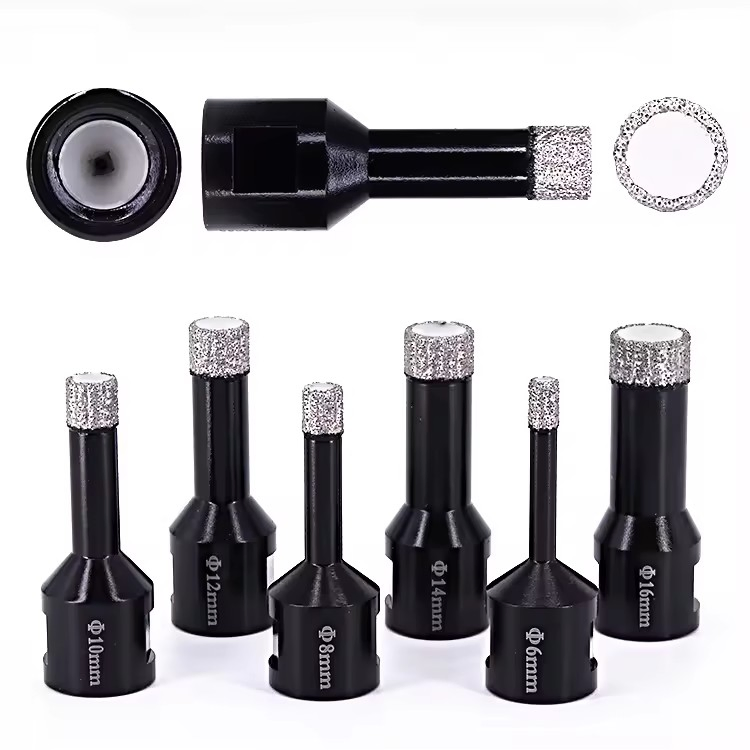 6-35mm Vacuum Brazed Diamond Core Drill Bits with M14 Thread for Granite Marble Ceramic