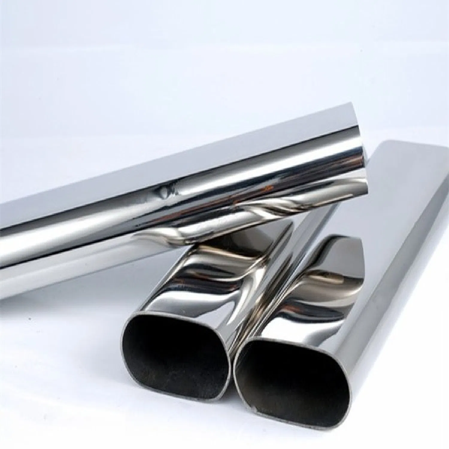430 Brushed Stainless Steel Oval Pipe for Architectural Decoration