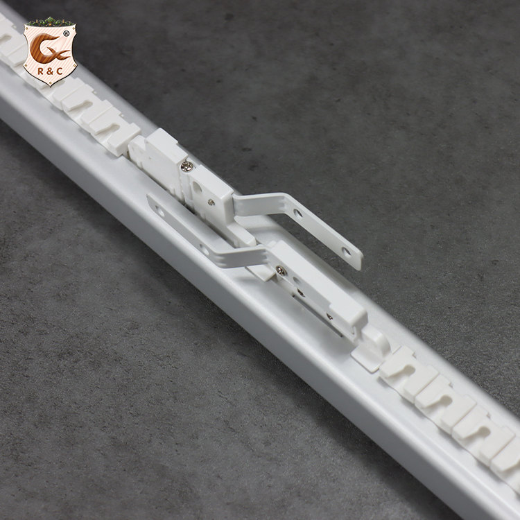 R&C Manufacturer Heavy Duty Remote Control Motorized Extendable Curtain Track Rail
