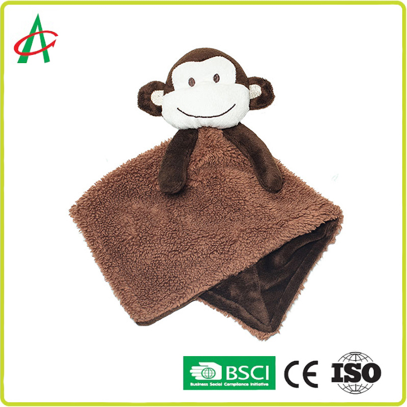 Baby Towel Baby Monkey Plush Toy Doll Can Bite Baby Saliva Towel