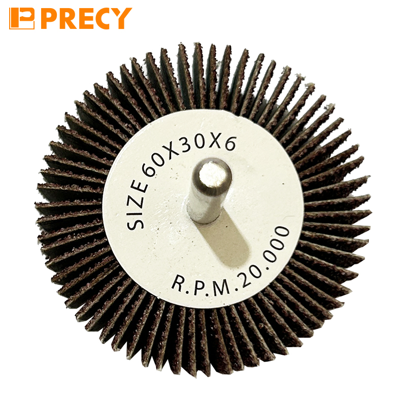 Abrasive Sanding Wheel with Brown Aluminium Oxide Blades 60X30 G60
