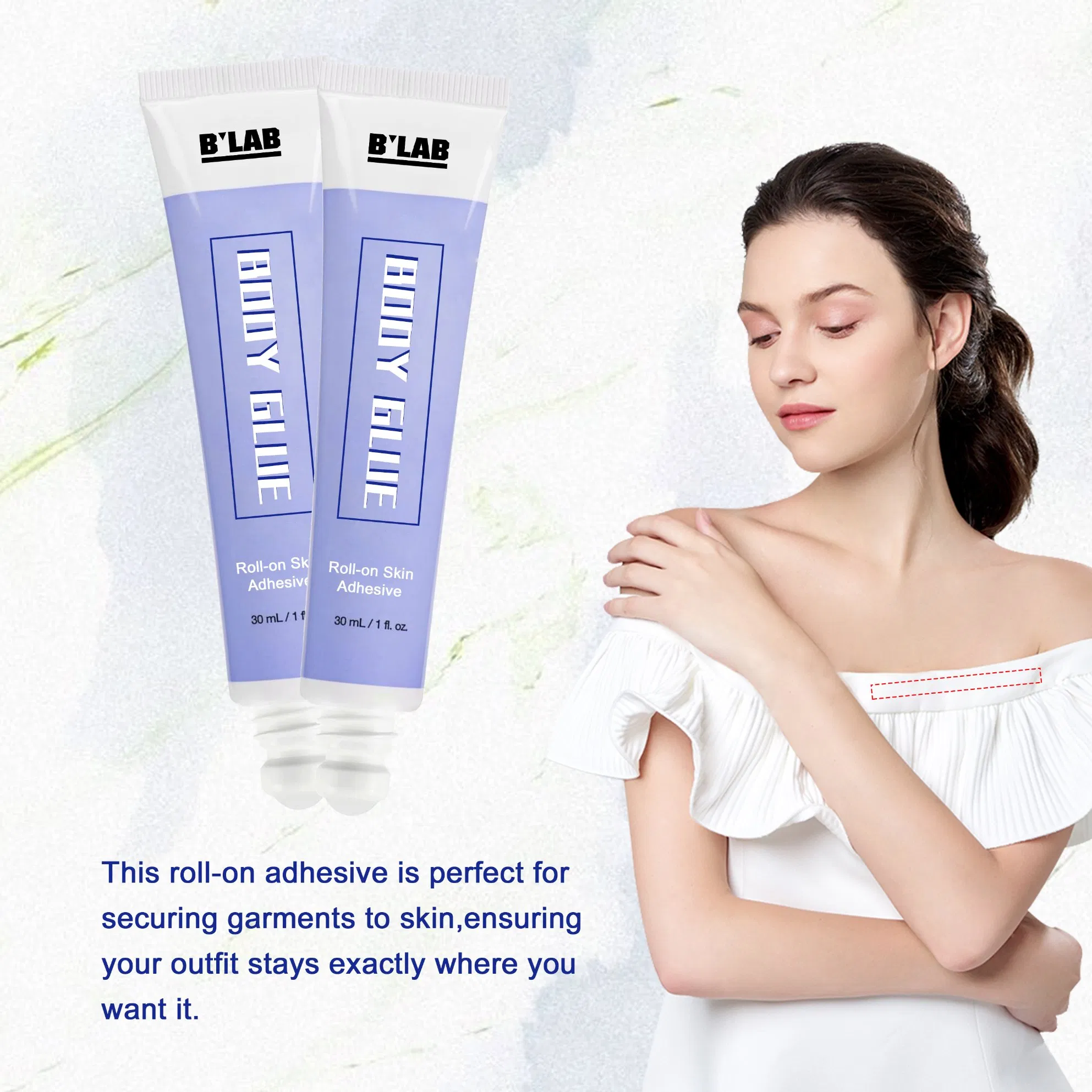 Body Adhesive Roll on Glue to Hold Clothes for Body Skin Safe
