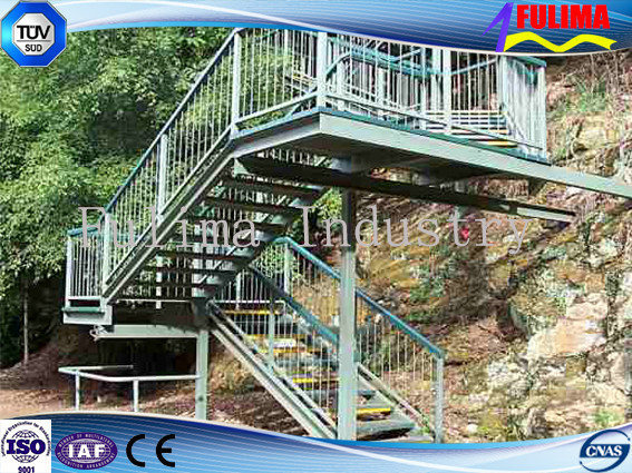 Prefab Stainless Steel Staircase/Stairs for Building