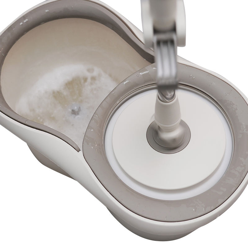 360 Degree Dual Drive Mop Bucket Durable Microfiber Magic Mop with Steel Pole Household Cleaning Equipment Packaged Set